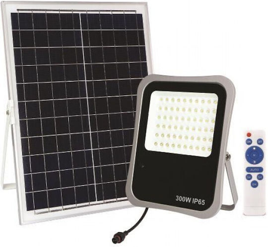 Eurolamp Waterproof Solar LED Floodlight 400W Natural White 4000K with Remote Control IP65