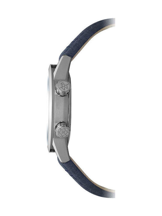 Raymond Weil Ανδρικό Ρολόι 40.5mm Αυτόματο με Μπλε Δερμάτινο Λουράκι