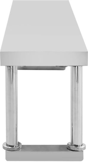 vidaXL Ανοξείδωτο Τραπέζι Μ120xΒ60xΥ120cm