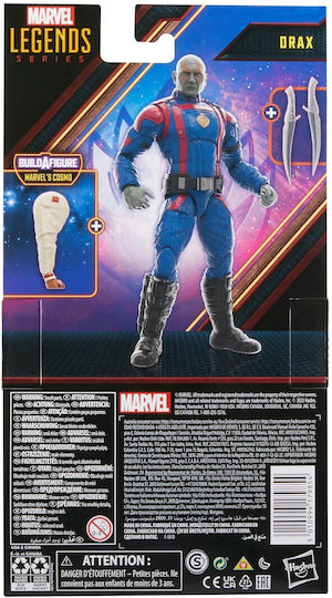 Action Figure Guardians of the Galaxy Drax Marvel Legends for 4+ years old Years 15cm.