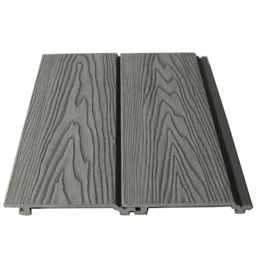 Showood Panou de perete 3D de Grădină din Magazin online WPC 15x290buc 1buc Gray