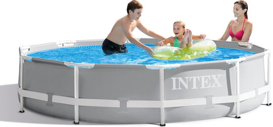 Intex Intex Prism Metallrahmen Rundes Schwimmbecken PVC 4485l mit Metallic-Rahmen 305x76cm Blau