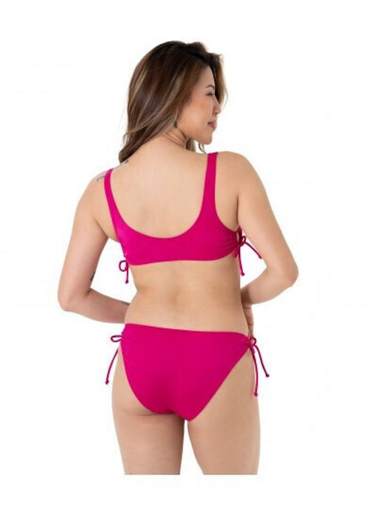 Dorina Bikini Slip with Ties Fuchsia