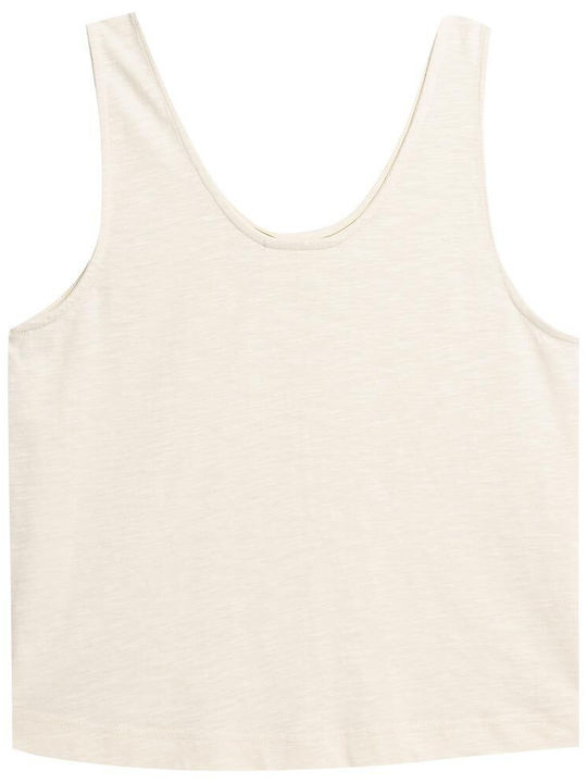 Outhorn Women's Summer Blouse Cotton Sleeveless Beige