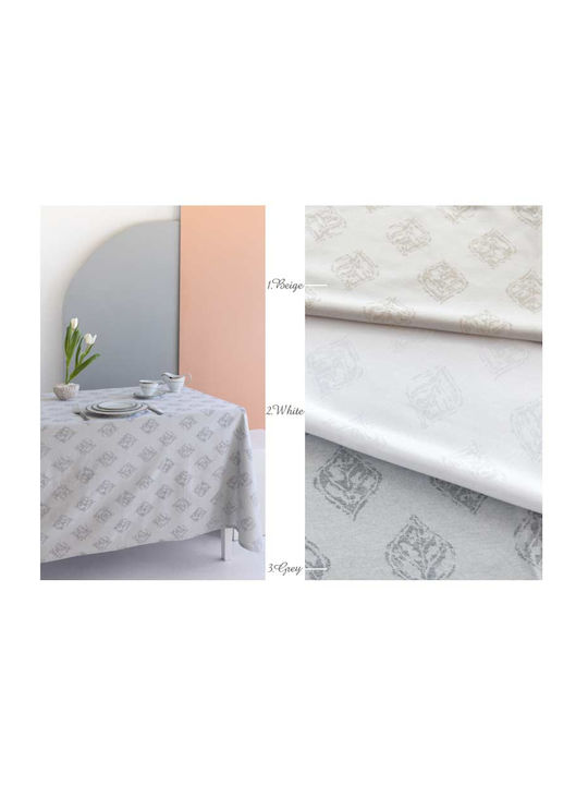 Palamaiki Tablecloth Stain Resistant Fteri White 175x260cm