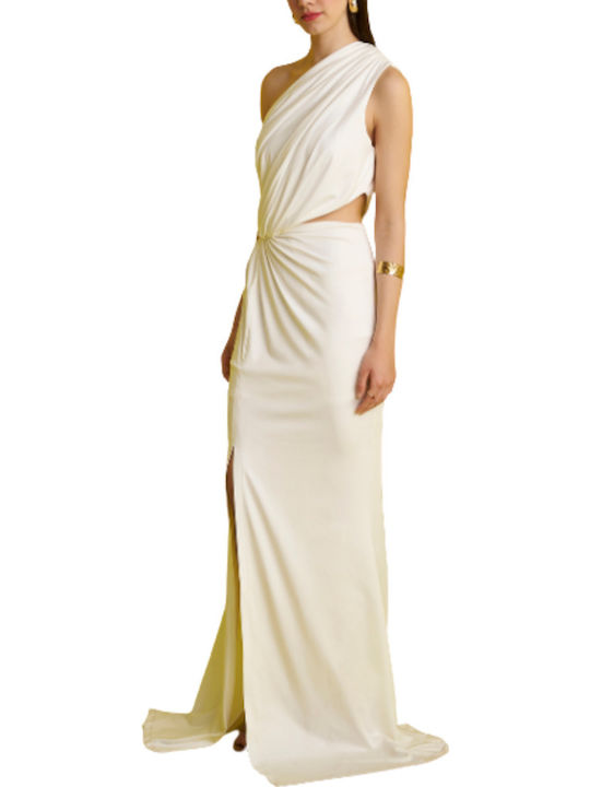 Summer Maxi Dress for Wedding / Baptism White