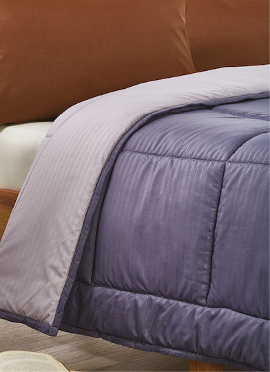 Whitegg L060-3 Tagesdecke Übergröße Mikrofaser Purple 220x240cm