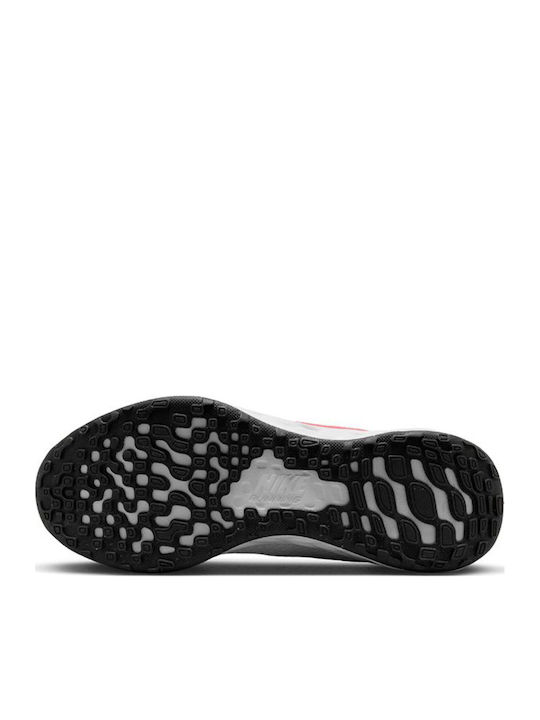 Revolution Revolution 6 Kids Sports Shoes Running with Laces White / Sea Coral / Gridiron / Laser Orange