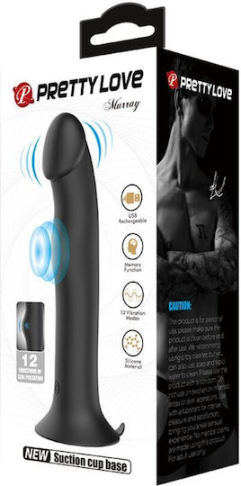 Pretty Love Murray Realistic Vibrator Vibrator And Stimulator 19cm Black