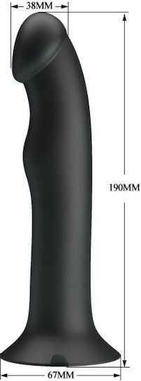 Pretty Love Murray Realistic Vibrator Vibrator And Stimulator 19cm Black