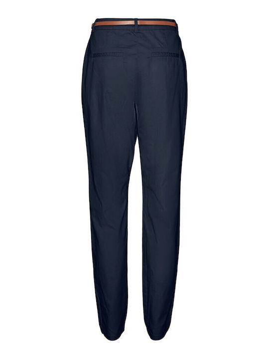 Vero Moda Women's Cotton Trousers Navy Blazer