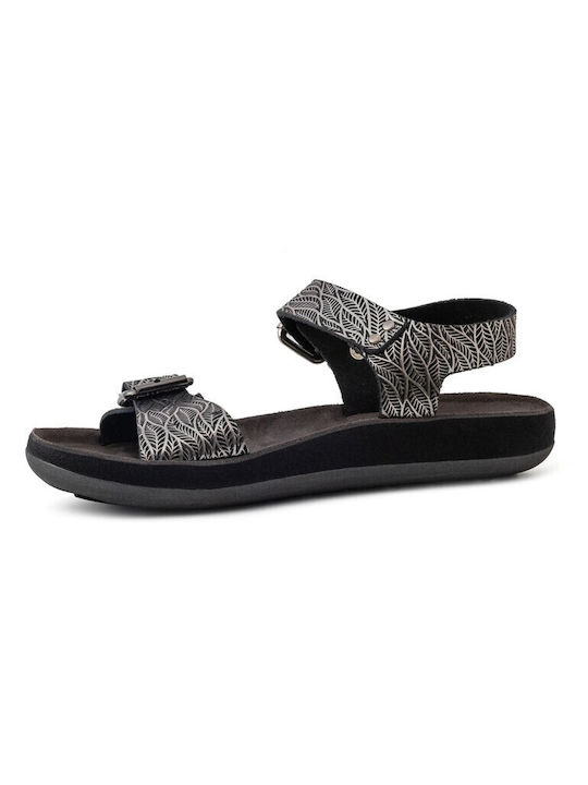 Fantasy Sandals Women's Flat Sandals in Black Color