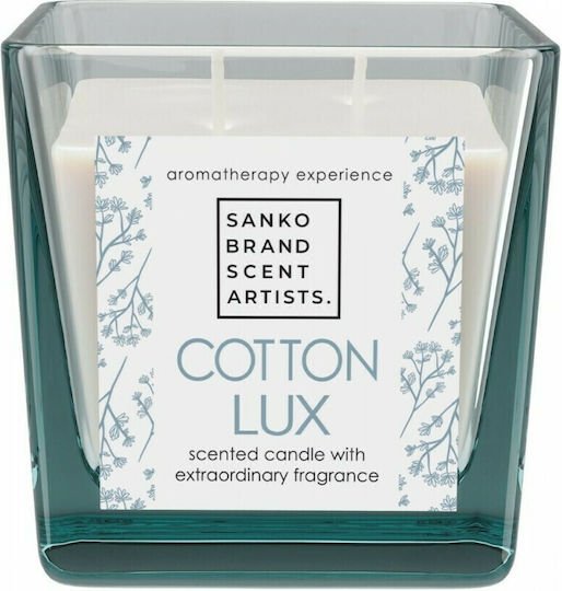Sanko Scent Aromatic Candle In Jar Cotton Lux