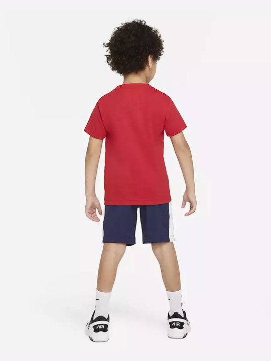 Nike Kinder Set mit Shorts Sommer 2Stück Rot