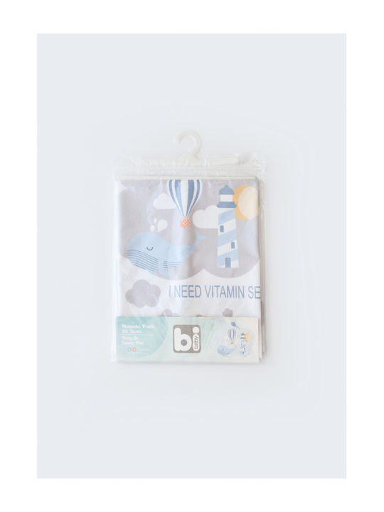 Bi Baby Ocean Family Waterproof Changing Pad White 50x75cm.