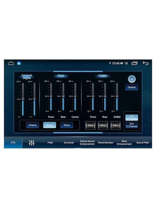 Bizzar Car Audio System for Mitsubishi Eclipse Cross / Eclipse Hyundai i10 2021-2022 (Bluetooth/USB/WiFi/GPS/Apple-Carplay/Android-Auto) with Touch Screen 9"