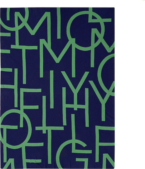 Tommy Hilfiger Logomania Πολυθρόνας Π130xΜ170cm Πράσινο Tommy Hilfiger Logomania Πολυθρόνας Π130xΜ170cm Πράσινο
