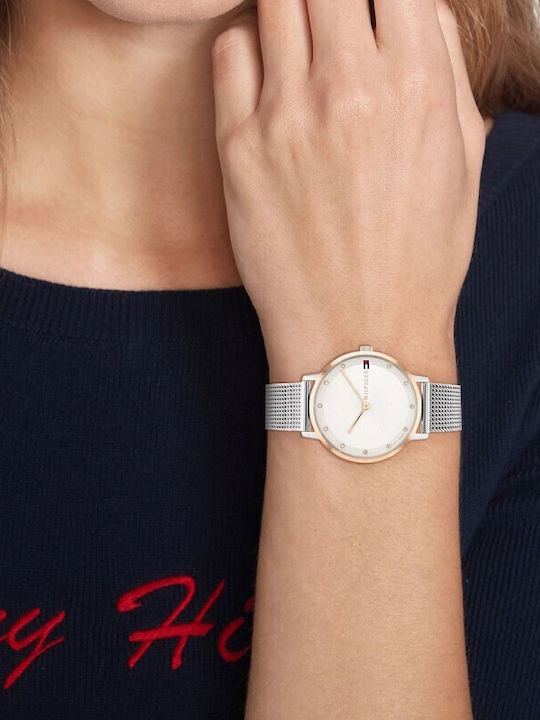 Tommy Hilfiger Pippa Women's Watch with Silver Metal Bracelet