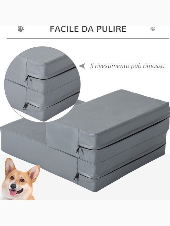 Pawhut Στρώμα Σκύλου Ορθογώνιο Γκρι 45x39εκ.