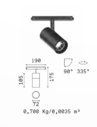 Ideal Lux LED Комерсиално Линейно Осветление Светило Таван 19W Топло бяло IP20
