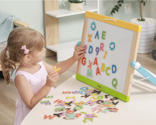 Viga Toys Letters & Numbers Образователна Игра Букви и цифри от Дърво за 3+ години Години
