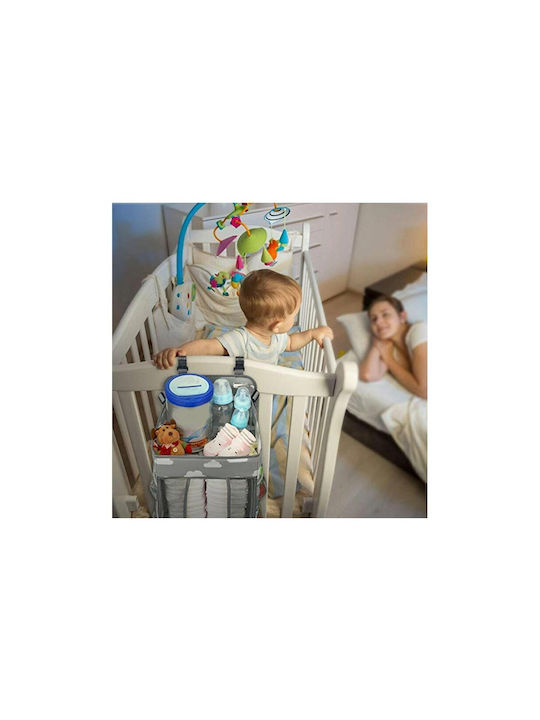 Baby Crib Bumper Gray
