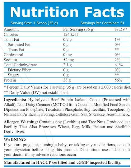 Everbuild Nutriton 100% Beef Isolate Протеин с Вкус French Vanilla 1.816kg
