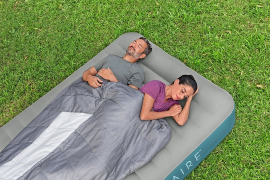 Bestway Inflatable Double Air Mattress with Integrated Electric Pump Alwayzaire 203x152x36cm