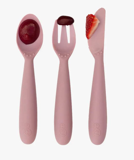 Ezpz Σετ Βρεφικά Μαχαιροπίρουνα από Σιλικόνη Blush 7τμχ