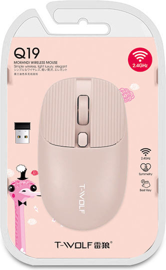 T-Wolf T-Wolf Q19 Wireless Mini Mouse Beige