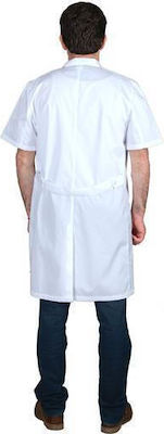 Alezi Men's Medical Dressing Gown White -XXS