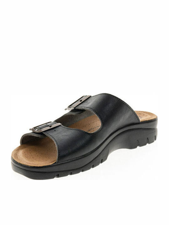 Кожени Мъжки Сандали Off Black