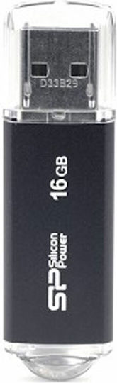 Silicon Power Ultima II-I 16GB USB 2.0 Stick Schwarz