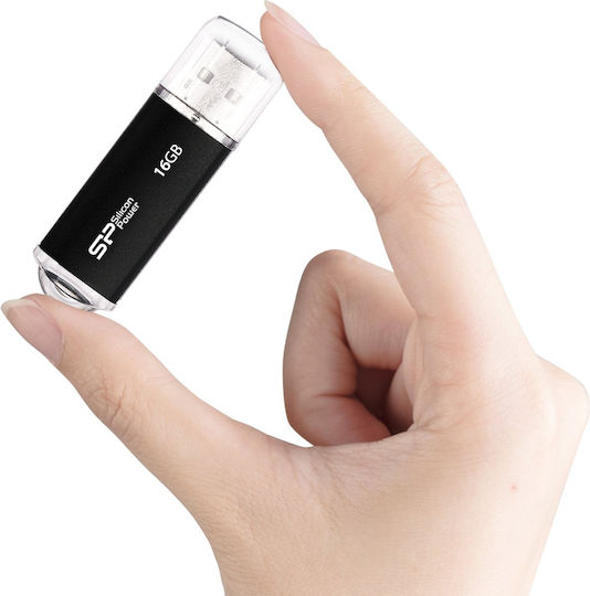 Silicon Power Ultima II-I 16GB USB 2.0 Stick Schwarz