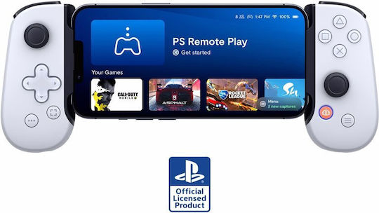 Backbone One Playstation Ενσύρματο Gamepad για iOS Λευκό