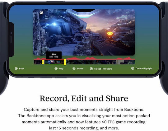 Backbone One Xbox Ενσύρματο Gamepad Μαύρο