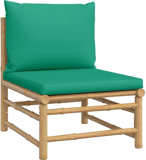 Outdoor Living Room Set 5 Pieces Green with Pillows