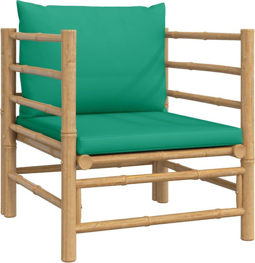Garten- und Outdoor-Möbelsets 6 Stück Grün mit Kissen