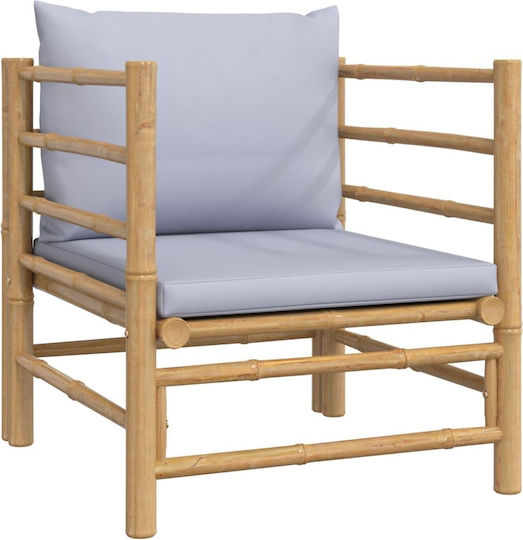 Garten- und Outdoor-Möbelsets Wohnzimmer Typsatz 8 Stück Natur mit Kissen