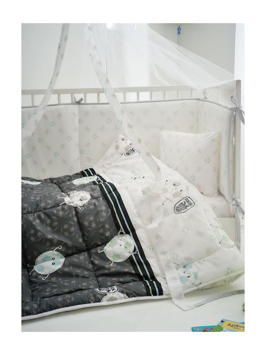 Vesta Home Paok Πάπλωμα Κούνιας Μαύρο 110x150cm