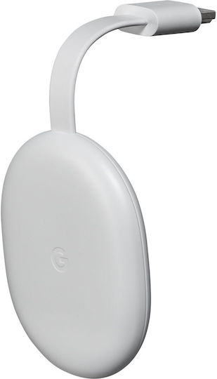 Google Smart TV Stick Chromecast with Google TV Full HD Bluetooth / Wi-Fi / HDMI Google Assistant Compatible Snow