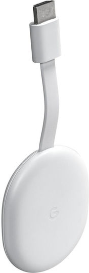 Google Smart TV Stick Chromecast with Google TV Full HD Bluetooth / Wi-Fi / HDMI Google Assistant Compatible Snow