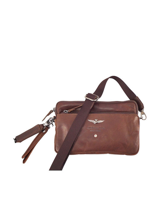Leather Men's Bag Handbag Brown AM-356