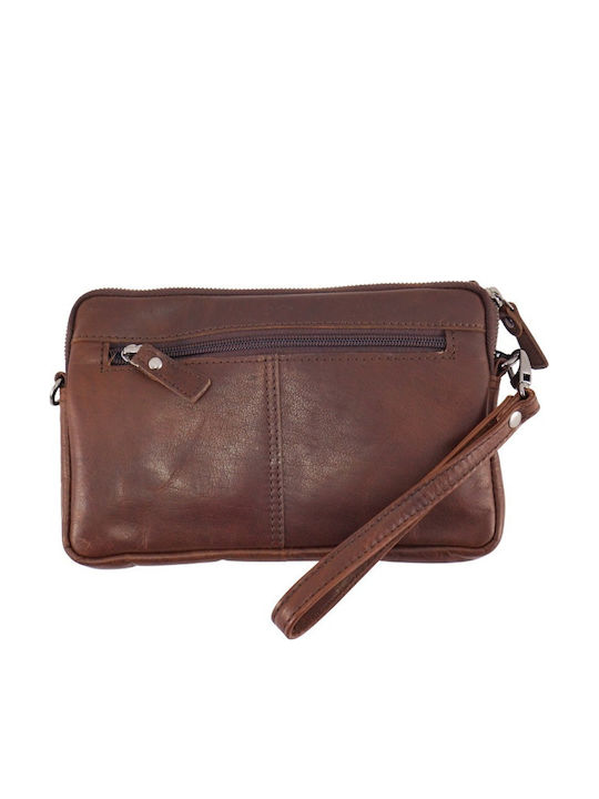 Leather Men's Bag Handbag Brown AM-356