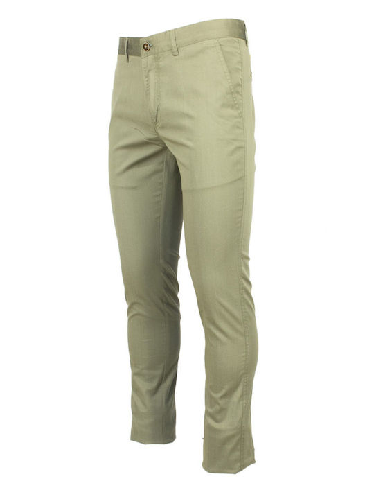 NEW YORK TAILORS ΑΝΔΡΙΚΟ ΠΑΝΤΕΛΟΝΙ CHINOS ΛΑΔΙ TARA-LT KHAKI