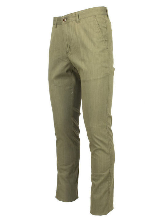 NEW YORK TAILORS ΑΝΔΡΙΚΟ ΠΑΝΤΕΛΟΝΙ CHINOS ΛΑΔΙ PASSY-GREEN