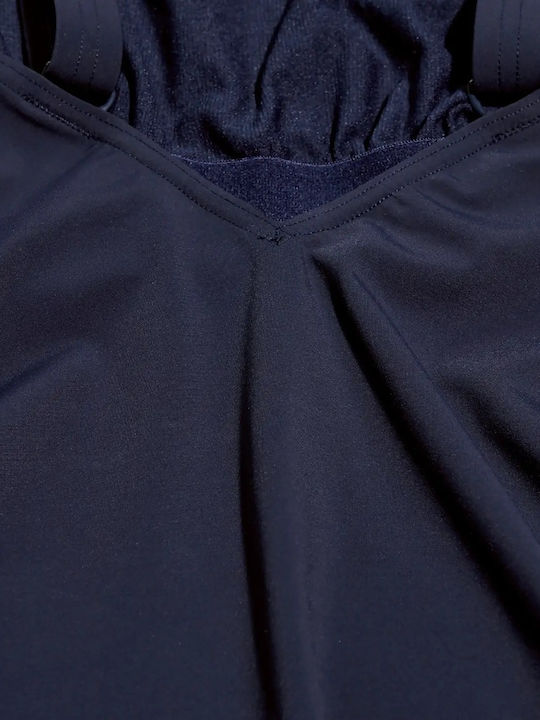 Athletic Swimsuit Navy Blue