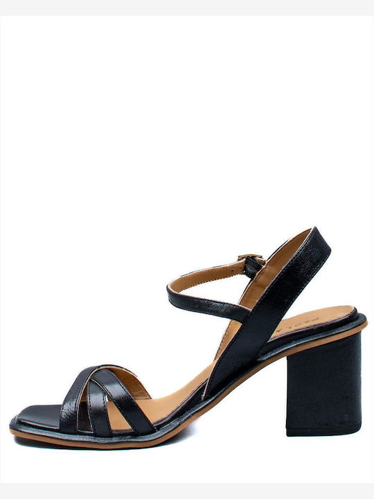 Leder Sandalen Schwarz