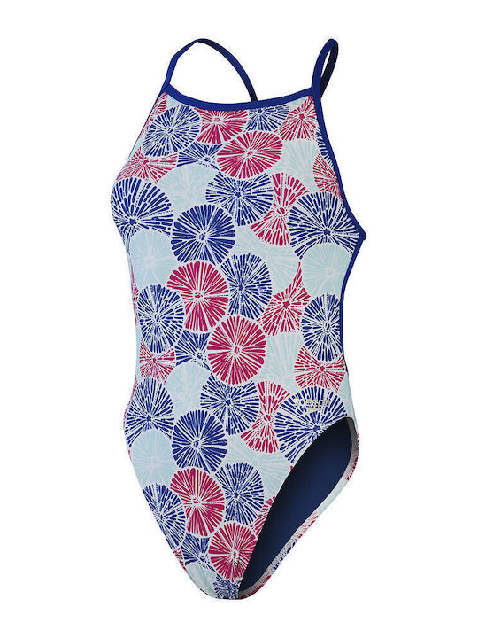 Αθλητικό Ολόσωμο Μαγιό Blue/Pink