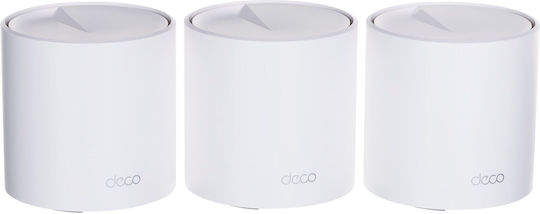 TP-LINK Deco X50 v1 WiFi Mesh Network Access Point Wi‑Fi 6 Dual Band (2.4 & 5GHz) in Triple KIt